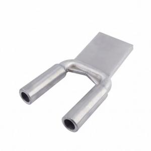Compression - type double - conductor aluminum equipment terminal clip