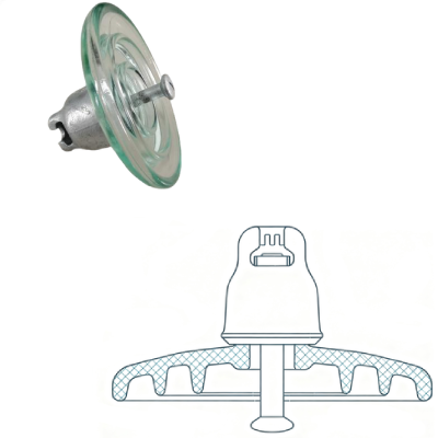 Standard Suspension Glass Insulator-U100B