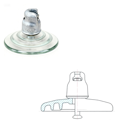 Standard Suspension Glass Insulator-U70B Standard Suspension Glass Insulator-U70B